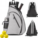 Pickleball Bag Pickleball Backpack Men Women Adjustable Sling Bag Water Resistan