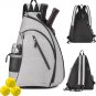 Pickleball Bag Pickleball Backpack Men Women Adjustable Sling Bag Water Resistan
