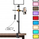 LED 9Color Filter Studio Streaming Key Lights Photography Video Lighting with C-