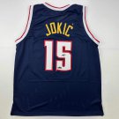 Facsimile Autographed Nikola Jokic Denver Blue Reprint Laser Auto Basketball Jer