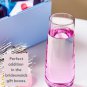 Stemless Champagne Flutes Set of 6- Colored Champagne Glasses- Wedding Toasting