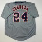 Facsimile Autographed Miguel Cabrera Detroit Grey Reprint Laser Auto Baseball Je