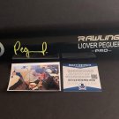 Liover Peguero Pittsburgh Pirates Autographed Signed Black Baseball Bat BECKETT