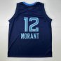 Facsimile Autographed Ja Morant Memphis Dark Blue Reprint Laser Auto Basketball