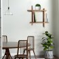Rustic Wall Mount Shelves,Cross Intersecting Floating Shelf,Easy-To-Assemble Flo