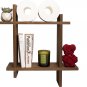 Rustic Wall Mount Shelves,Cross Intersecting Floating Shelf,Easy-To-Assemble Flo