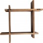 Rustic Wall Mount Shelves,Cross Intersecting Floating Shelf,Easy-To-Assemble Flo
