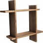 Rustic Wall Mount Shelves,Cross Intersecting Floating Shelf,Easy-To-Assemble Flo