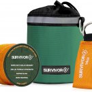 Arborist Throw Line Kit - Includes 14 OZ Throw Weight, 200 LB Throw Line, & Stor