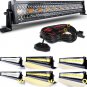 22 Inch 120W LED Light Bar White/Amber Flasing Strobe Light with Six Modes Drivi