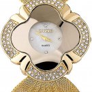 Joeyan Unique Petal Shape Gold Bracelet Watch Women Mother of Pearl Dial Metal C