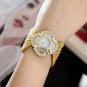 Joeyan Unique Petal Shape Gold Bracelet Watch Women Mother of Pearl Dial Metal C