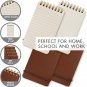 Aesthetic Pocket Notebooks Set of 4 for Men and Women - Small 3X5 Spiral Notepad