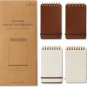 Aesthetic Pocket Notebooks Set of 4 for Men and Women - Small 3X5 Spiral Notepad