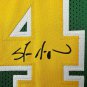 Facsimile Autographed Shawn Kemp Seattle Green Reprint Laser Auto Basketball Jer