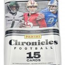 2022  Chronicles Football Factory Sealed Value Pack 15 Football Trading Cards
