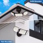 150W Flood Lights Outdoor Waterproof IP65, Exterior LED Floodlights with 3 Adjus
