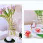 RIKW Clear Book Vase for Flowers,Artistic and Cultural Flavor Acrylic Book Flowe