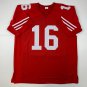 Facsimile Autographed Joe Montana San Francisco Red Reprint Laser Auto Football