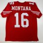 Facsimile Autographed Joe Montana San Francisco Red Reprint Laser Auto Football