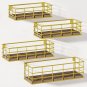 Fixwal Floating Shelves for Wall, 4 Sets of Wall Mounted Shelves for Wall Storag