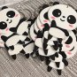 10Pcs Panda Keyring Pack Party Favor for Panda Themed Party Return Gift, Pandas
