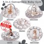 5-In-1 Thick & Plush Play Gym, Activity Gym & Play Mat, Cat Bed, Dog Bed, Conver