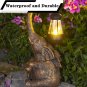 Elephant Solar Statue for Garden Decor, Solar Light Statue Garden Decor Figurine