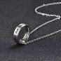 Dad Gifts,Father Ring Necklace Engraved Best Dad Ever,Stainless Steel Dad Neckla