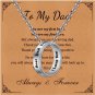 Dad Gifts,Father Ring Necklace Engraved Best Dad Ever,Stainless Steel Dad Neckla