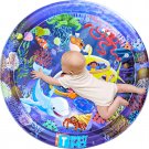 Premium Tummy Time Water Mat, XL Inflatable Activity Center Promoting Baby Motor