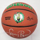 Larry Bird Autographed Boston Celtics Logo Wilson NBA Basketball Beckett Witness