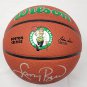 Larry Bird Autographed Boston Celtics Logo Wilson NBA Basketball Beckett Witness