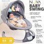 Nova Baby Swing for Newborns - Electric Motorized Infant Swing, Bluetooth Music,
