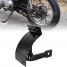 Add White Lights Black Motorcycle Cured Vertical Side Mount Licese Plate with Li