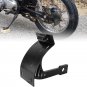 Add White Lights Black Motorcycle Cured Vertical Side Mount Licese Plate with Li