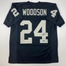 Facsimile Autographed Charles Woodson Oakland Las Vegas Black Reprint Laser Auto
