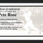 Pete Rose Autographed Blonde Rawlings Bat Cincinnati Reds "4256" in Blue PR Holo