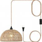 Plug in Pendant Light Hanging Lights with Plug in Cord 15Ft Farmhouse Hanging La