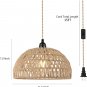 Plug in Pendant Light Hanging Lights with Plug in Cord 15Ft Farmhouse Hanging La