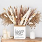 110Pcs Natural Pampas Grass Bouquet, Dried Flowers Boho Home Decor Bouquet with