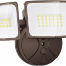 55W LED Flood Lights Outdoor Waterproof IP65, 5 Heads Exterior Security Lights w