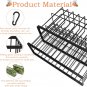 2PCS Rabbit Hay Feeder Guinea Pig Hay Feeder with Heavy Duty Metal Frame Hay Rac