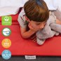 Premium Folding Rest Mat, 3-Section, 1In, Classroom Furniture, Blue/Red
