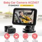 Baby Car Camera, 4.3'' 1080P Night Vision Car Baby Monitor with Camera 5 Mins Ea