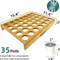 Bayting Bamboo K Cup Holder, K Cup Drawer Organizer Insert, Coffee Pod Holder fo