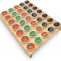 Bayting Bamboo K Cup Holder, K Cup Drawer Organizer Insert, Coffee Pod Holder fo