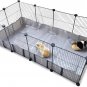 Guinea Pig C&C Grids Cage with Tarp Liner Bottom,48âL X 24âW X 16âH, 12 Panels,M