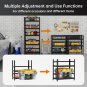 Garage Shelving Heavy Duty, Garage Storage Shelves with Wheels, Adjustable Indus
