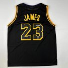 Facsimile Autographed Lebron James #23 Los Angeles LA Black Mamba Reprint Laser
